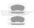 TOMEX Brakes Sada brzdovch destiek ‐ TMX TX 16-40