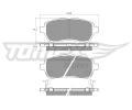 TOMEX Brakes Sada brzdovch destiek ‐ TMX TX 16-47