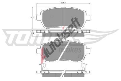 TOMEX Brakes Sada brzdovch destiek TMX TX 16-47, TX 16-47