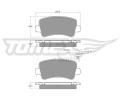 TOMEX Brakes Sada brzdovch destiek ‐ TMX TX 16-48