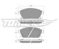 TOMEX Brakes Sada brzdovch destiek ‐ TMX TX 16-51