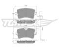 TOMEX Brakes Sada brzdovch destiek ‐ TMX TX 16-81