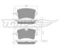TOMEX Brakes Sada brzdovch destiek ‐ TMX TX 16-82