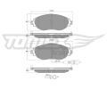 TOMEX Brakes Sada brzdovch destiek ‐ TMX TX 16-84