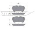 TOMEX Brakes Sada brzdovch destiek ‐ TMX TX 16-96