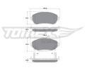 TOMEX Brakes Sada brzdovch destiek ‐ TMX TX 16-99