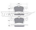 TOMEX Brakes Sada brzdovch destiek ‐ TMX TX 17-02