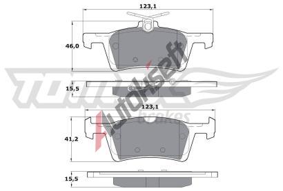 TOMEX Brakes Sada brzdovch destiek TMX TX 17-02, TX 17-02