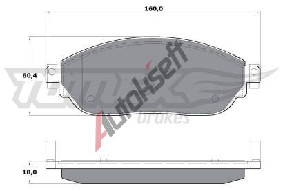 TOMEX Brakes Sada brzdovch destiek TMX TX 17-04, TX 17-04