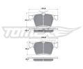 Sada brzdovch destiek TOMEX Brakes ‐ TMX TX 17-05