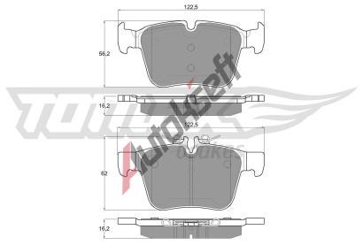 TOMEX Brakes Sada brzdovch destiek TMX TX 17-051, TX 17-051