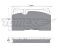 TOMEX Brakes Sada brzdovch destiek ‐ TMX TX 17-06