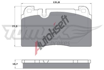 TOMEX Brakes Sada brzdovch destiek TMX TX 17-06, TX 17-06