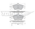 TOMEX Brakes Sada brzdovch destiek ‐ TMX TX 17-13