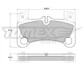 TOMEX Brakes Sada brzdovch destiek ‐ TMX TX 17-15