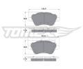 TOMEX Brakes Sada brzdovch destiek ‐ TMX TX 17-16
