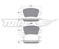 Sada brzdovch destiek TOMEX Brakes ‐ TMX TX 17-21