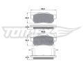 TOMEX Brakes Sada brzdovch destiek ‐ TMX TX 17-22