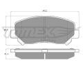 TOMEX Brakes Sada brzdovch destiek ‐ TMX TX 17-251