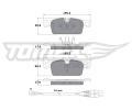 TOMEX Brakes Sada brzdovch destiek ‐ TMX TX 17-31