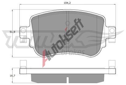 TOMEX Brakes Sada brzdovch destiek TMX TX 17-32, TX 17-32
