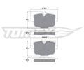 TOMEX Brakes Sada brzdovch destiek ‐ TMX TX 17-36