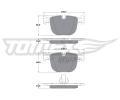 TOMEX Brakes Sada brzdovch destiek ‐ TMX TX 17-38