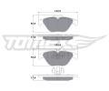 TOMEX Brakes Sada brzdovch destiek ‐ TMX TX 17-39