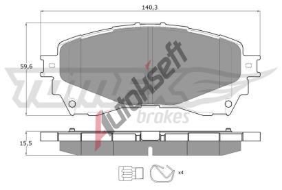 TOMEX Brakes Sada brzdovch destiek TMX TX 17-41, TX 17-41