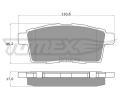 TOMEX Brakes Sada brzdovch destiek ‐ TMX TX 17-43