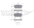 TOMEX Brakes Sada brzdovch destiek ‐ TMX TX 17-45