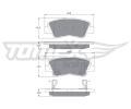 TOMEX Brakes Sada brzdovch destiek ‐ TMX TX 17-48