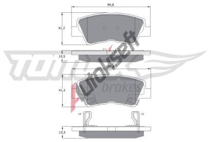 TOMEX Brakes Sada brzdovch destiek TMX TX 17-48, TX 17-48