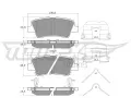 TOMEX Brakes Sada brzdovch destiek ‐ TMX TX 17-481