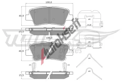 TOMEX Brakes Sada brzdovch destiek TMX TX 17-481, TX 17-481