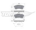 TOMEX Brakes Sada brzdovch destiek ‐ TMX TX 17-49