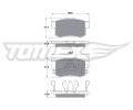 TOMEX Brakes Sada brzdovch destiek ‐ TMX TX 17-53