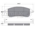 TOMEX Brakes Sada brzdovch destiek ‐ TMX TX 17-56