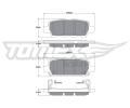 TOMEX Brakes Sada brzdovch destiek ‐ TMX TX 17-57