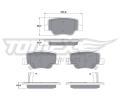 Sada brzdovch destiek TOMEX Brakes ‐ TMX TX 17-58