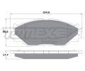 TOMEX Brakes Sada brzdovch destiek ‐ TMX TX 17-62