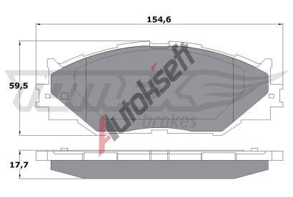 TOMEX Brakes Sada brzdovch destiek TMX TX 17-62, TX 17-62