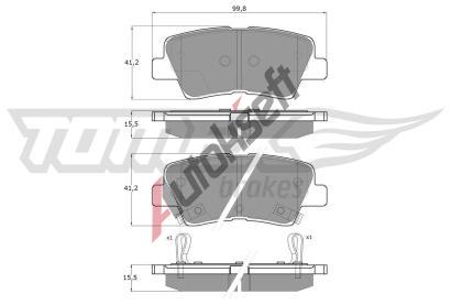 TOMEX Brakes Sada brzdovch destiek TMX TX 17-69, TX 17-69