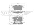 TOMEX Brakes Sada brzdovch destiek ‐ TMX TX 17-76