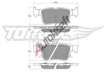TOMEX Brakes Sada brzdovch destiek TMX TX 17-76, TX 17-76