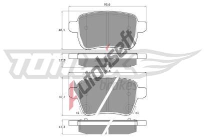 TOMEX Brakes Sada brzdovch destiek TMX TX 17-94, TX 17-94