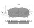 TOMEX Brakes Sada brzdovch destiek ‐ TMX TX 17-95