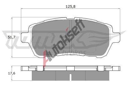 TOMEX Brakes Sada brzdovch destiek TMX TX 17-95, TX 17-95
