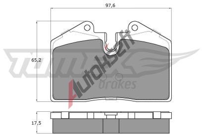 TOMEX Brakes Sada brzdovch destiek TMX TX 18-02, TX 18-02