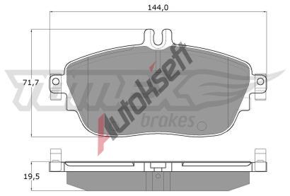 TOMEX Brakes Sada brzdovch destiek TMX TX 18-06, TX 18-06
